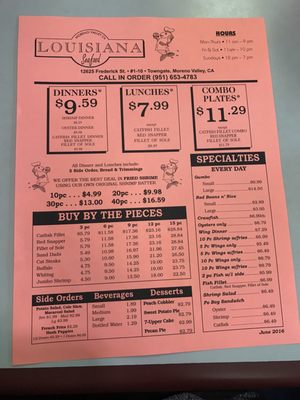 Menu photo 7 Louisiana Seafood Moreno Valley, CA