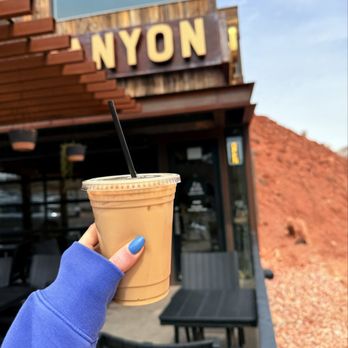 Canyon Coffee - Iced Pistachio White Mocha - Coffee & Tea Near Me - Springdale, Utah