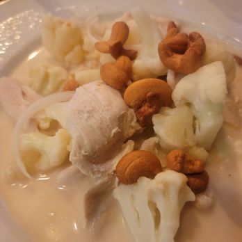 Tho One Thai Eatery - The white curry with cauliflower, potato and cashews - Thai Near Me - La Verne, California