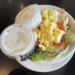Primos Cafe (Flowood, Mississippi): Green Salad with Hard-Boiled Eggs and Extra Ranch