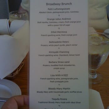 44 & X Hell's Kitchen - Broadway Brunch cocktail menu - New American Near Me - New York, New York
