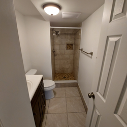 Daniel's Touch - Shower in basement, after