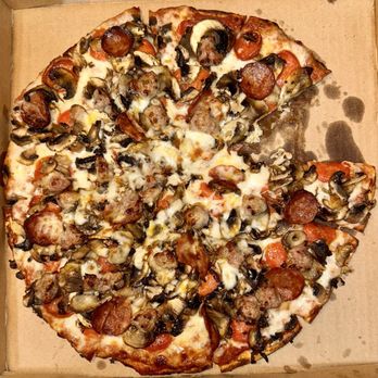 Mountain Mike's Pizza - Medium Pepperonis with Sausage & Mushrooms - Pizza Near Me - San Leandro, California Mountain Mike's Pizza - Medium Pepperonis with Sausage & Mushrooms - Pizza Near Me - San Leandro, California