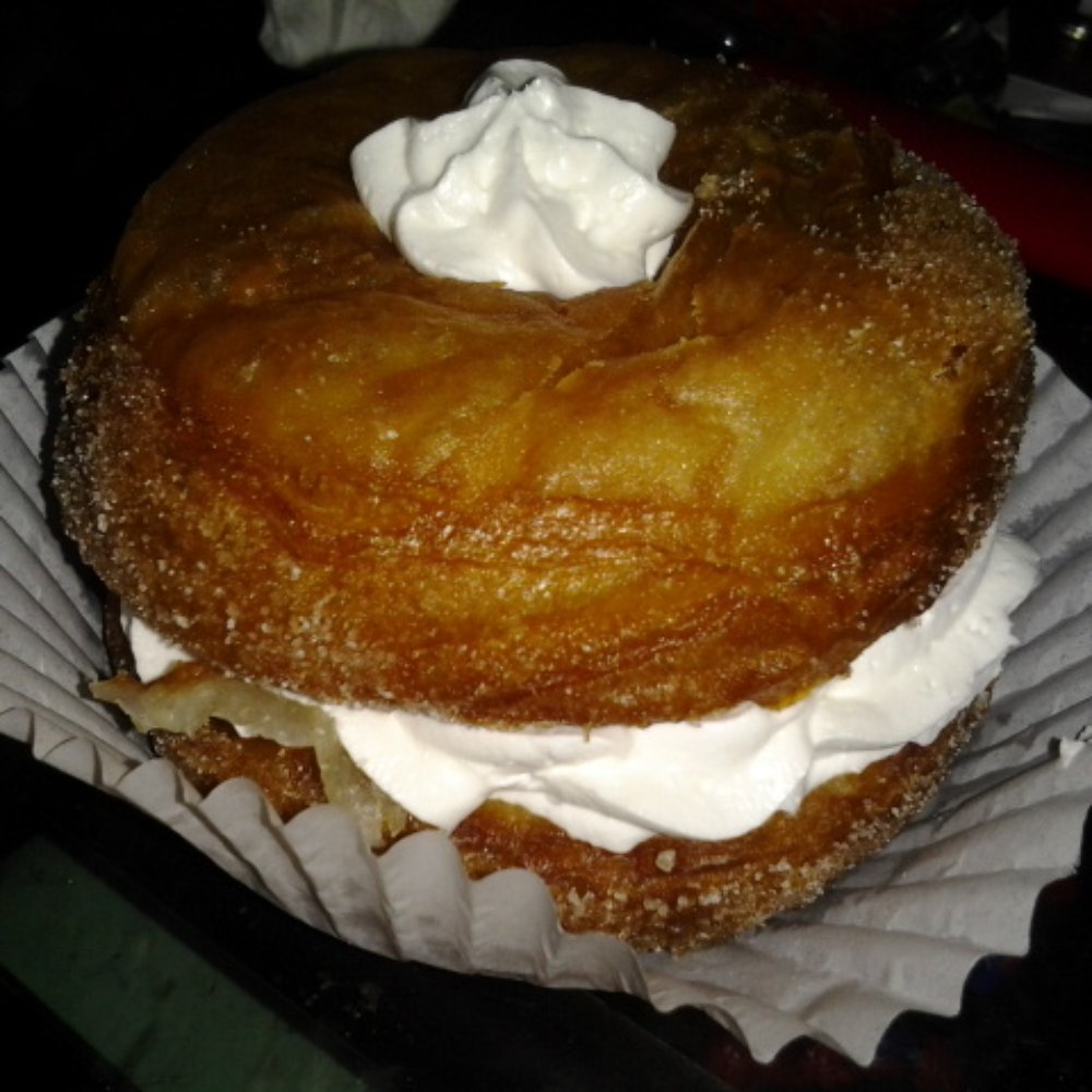 Bakers Donuts - Plain cronut with house cream. - Donuts Near Me - Sacramento, California