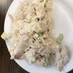 Sally's Family Restaurant - Chicken salad was homemade w mayo, celery, onions. It was tasty!