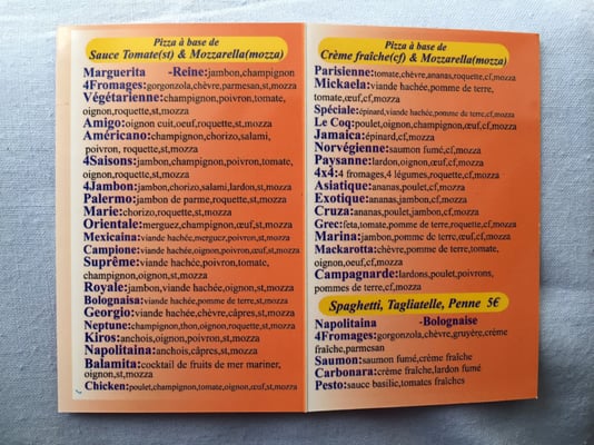 Menu photo 1 Pizza le Coq Paris, 75 Menu photo 1 Pizza le Coq Paris, 75