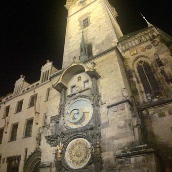 Orloj - Prague Astronomical Clock at midnight. - Landmarks & Historical Buildings Near Me - Prague, Puerto Rico