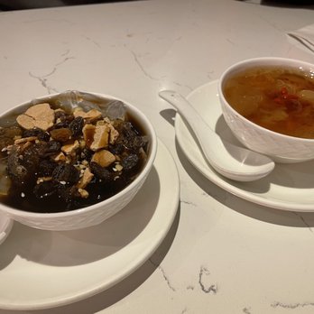 Little Pot - Desserts! Left: rain drop jelly with brown sugar. Right: peach resin tremella - Bubble Tea Near Me - Piscataway, New Jersey Little Pot - Desserts! Left: rain drop jelly with brown sugar. Right: peach resin tremella - Bubble Tea Near Me - Piscataway, New Jersey