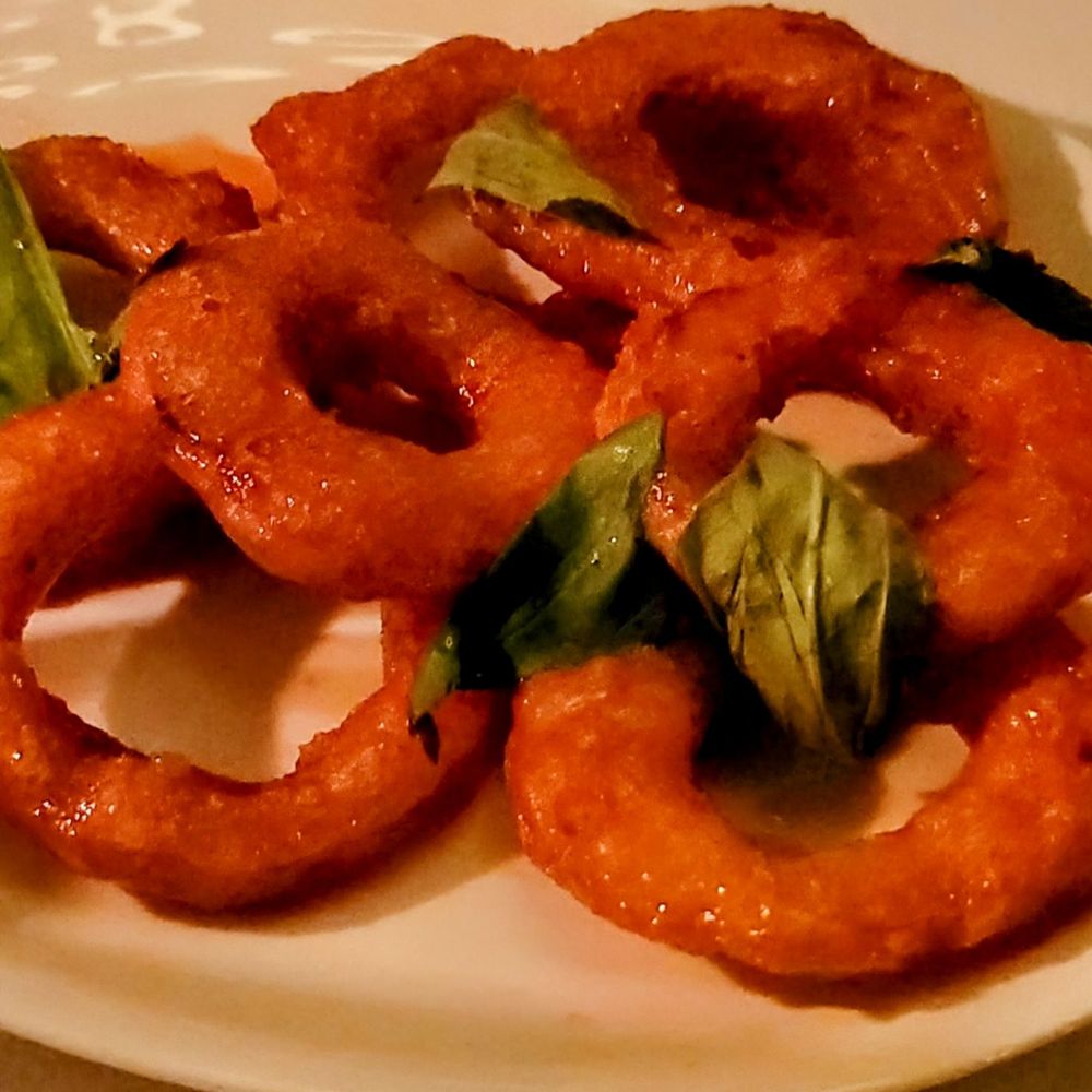 Borgo - Fried squash drizzled with honey with basil - Italian Near Me - New York, New York Borgo - Fried squash drizzled with honey with basil - Italian Near Me - New York, New York