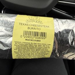 Delicious filling Texas Cheesesteak Burrito