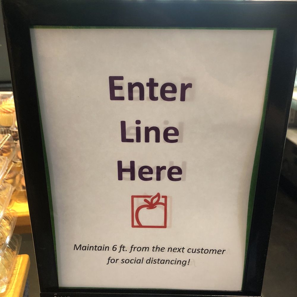 Lexington Co-op Markets - A sign near the checkout. - Health Markets Near Me - Buffalo, New York