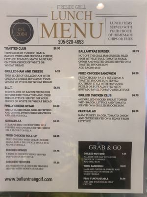Menu photo 3 Ballantrae Fireside Grill Pelham, AL