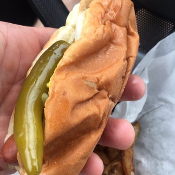 Jimmy's Red Hots - Notice the finger marks in these moist buns.  Mmmm - Hot Dogs Near Me - Chicago, Illinois