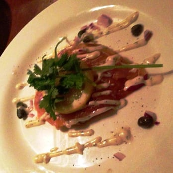 Tasca Restaurant - Salmon on Potato Pancake!!!! - Spanish Near Me - Brighton, Massachusetts Tasca Restaurant - Salmon on Potato Pancake!!!! - Spanish Near Me - Brighton, Massachusetts
