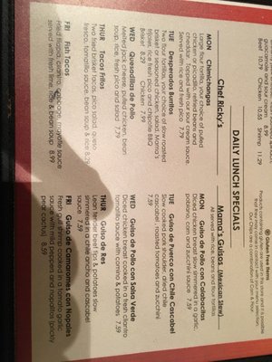 Menu photo 8 Desperados Mexican Restaurant Dallas, TX