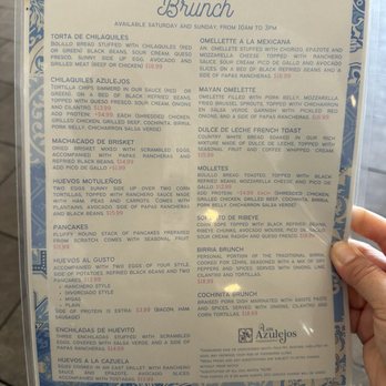 Los Azulejos Restaurant - Menu 4/2025 - Mexican Near Me - San Antonio, Texas