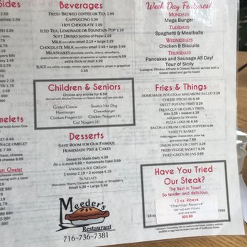 Meeder's Restaurant - Diners Near Me - Ripley, New York Meeder's Restaurant - Diners Near Me - Ripley, New York