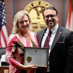 Angie Lewis - State Farm Insurance Agent - We were honored to support Angie as she received the Citizen's Recognition Award yesterday!...