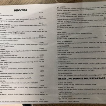 Taqueria Azteca - Menu in Store - Mexican Near Me - Holland, Michigan Taqueria Azteca - Menu in Store - Mexican Near Me - Holland, Michigan