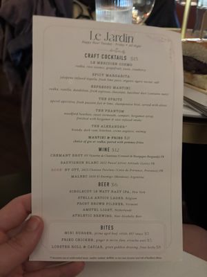 Menu photo 3 Le Jardin Rooftop New York, NY Menu photo 3 Le Jardin Rooftop New York, NY