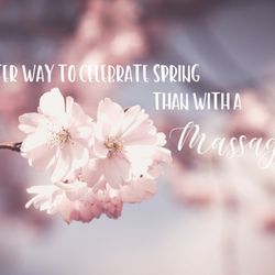 Massage Therapy Rocks - Spring Time