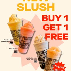 New slushies to beat this summer! Enjoy BOGO free daily 3-6pm. While supplies last.