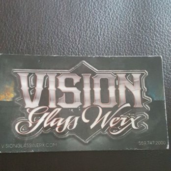 Vision Glass Werx - Business card - Auto Detailing Near Me - Visalia, California Vision Glass Werx - Business card - Auto Detailing Near Me - Visalia, California