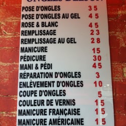 Ongles Delson - Prix (Prices)