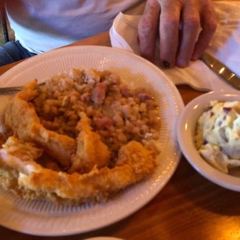 Gina's at The Legion - Fried catfish and white beans - American Near Me - Thibodaux, Louisiana Gina's at The Legion - Fried catfish and white beans - American Near Me - Thibodaux, Louisiana