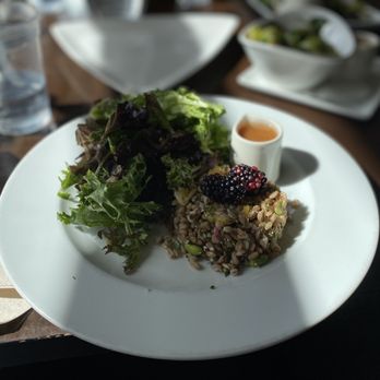 Gertrude's - Grains and greens bowl with a side of Brussels sprouts! - New American Near Me - Phoenix, Arizona