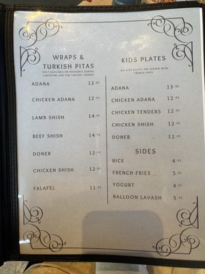 Menu photo 5 Turkish Kitchen Brandon, FL