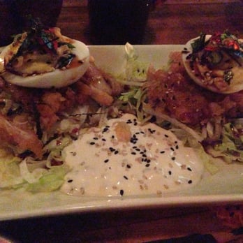 Oddseoul - Chicken wings with Devilled Eggs - Korean Near Me - Toronto, Ontario Oddseoul - Chicken wings with Devilled Eggs - Korean Near Me - Toronto, Ontario