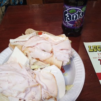 Luca Brasi's Deli - Dry turkey sandwich with dry and flavorless mozzarella to go with it - Delis Near Me - Hoboken, New Jersey Luca Brasi's Deli - Dry turkey sandwich with dry and flavorless mozzarella to go with it - Delis Near Me - Hoboken, New Jersey