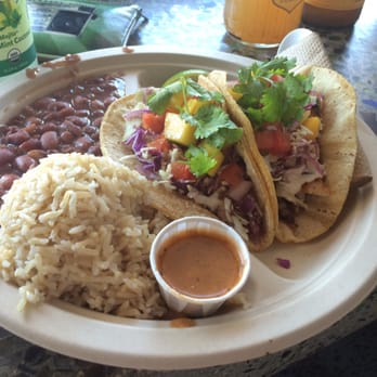 Haggo's Organic Taco - Taco plate $12. That's ghost pepper hot sauce on the side, son...! - Tacos Near Me - Encinitas, California Haggo's Organic Taco - Taco plate $12. That's ghost pepper hot sauce on the side, son...! - Tacos Near Me - Encinitas, California