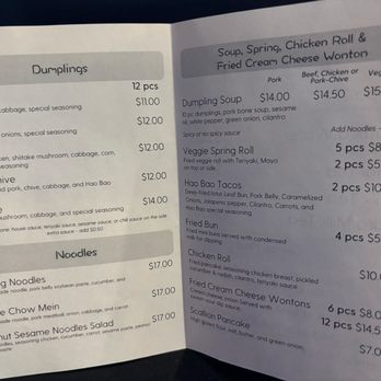 Hao Bao Dumplings - Menu - Noodles Near Me - Sacramento, California Hao Bao Dumplings - Menu - Noodles Near Me - Sacramento, California