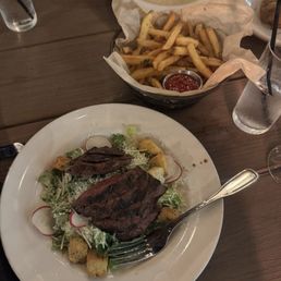 Ceasar Salad +Steak, Truffle Fries Ceasar Salad +Steak, Truffle Fries