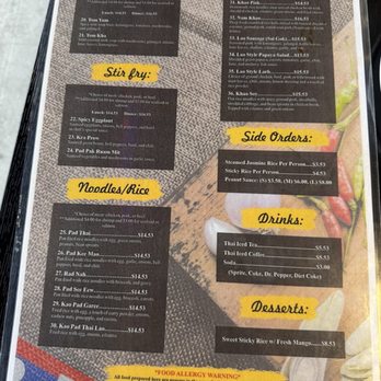 Thai Lao Restaurant - Menu - Thai Near Me - Hercules, California