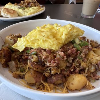Eggs Up Grill - Loaded Homefry Bowl with bacon - Breakfast & Brunch Near Me - Germantown, Tennessee Eggs Up Grill - Loaded Homefry Bowl with bacon - Breakfast & Brunch Near Me - Germantown, Tennessee