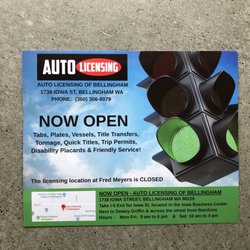 Bellingham Auto Licensing - This location is closed after 40 years in the same location.
