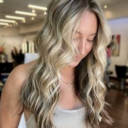 Headlines The Salon - Balayage and shine treatment on our beautiful guest. Hair by Pooneh