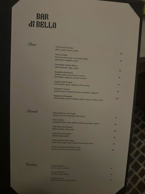 Menu photo 2 Bar di Bello Los Angeles, CA Menu photo 2 Bar di Bello Los Angeles, CA