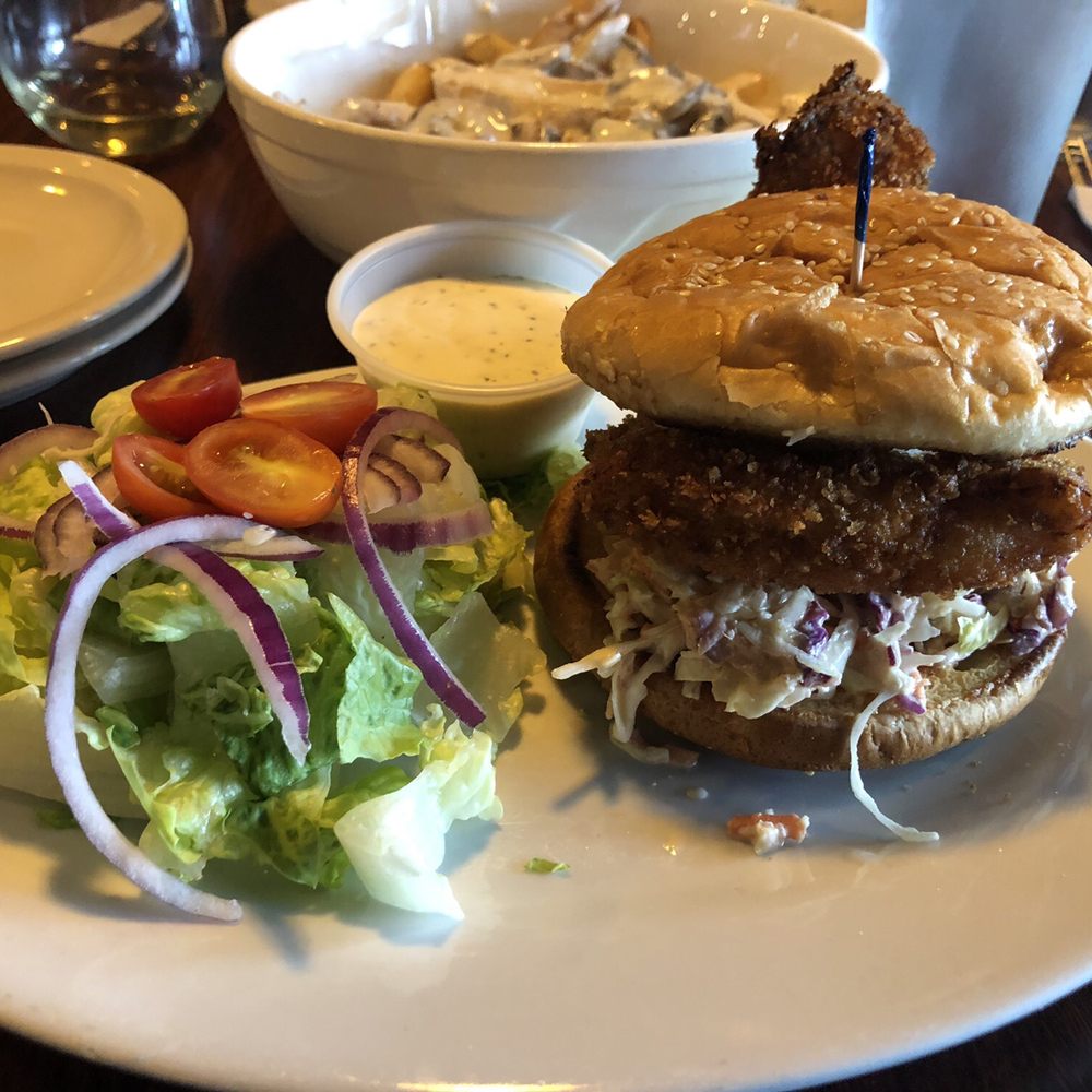 Terry's Kitchen - Fish sandwich with salad - Comfort Food Near Me - Bellevue, Washington Terry's Kitchen - Fish sandwich with salad - Comfort Food Near Me - Bellevue, Washington