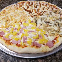 Alfredo's Pizza & Restaurant - Combination Pie Hawaiian, Ziti, Mushroom, Crispy Chicken