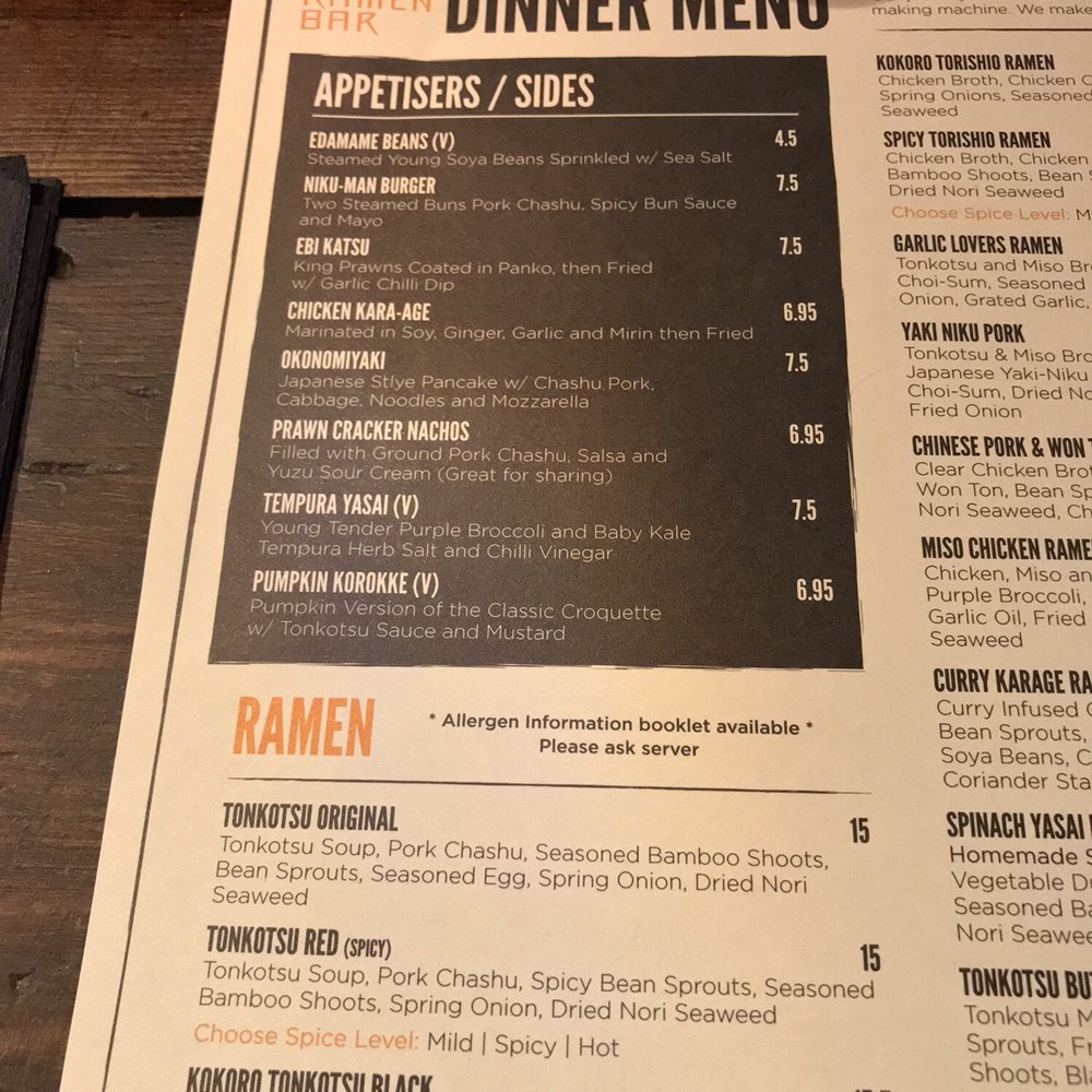 Menu Menu