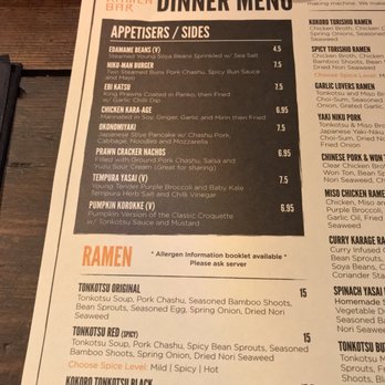 The Ramen Bar - Menu - Ramen Near Me - Dublin, D The Ramen Bar - Menu - Ramen Near Me - Dublin, D