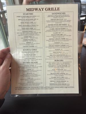 Menu photo 1 Midway Grille Bolivia, NC