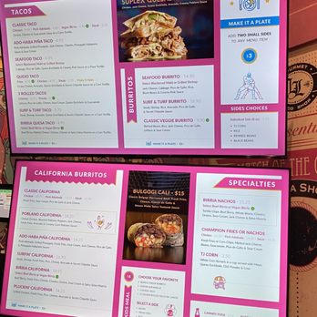 Lucha Libre - Menu - Mexican Near Me - San Diego, California