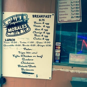 Taqueria Morales - Menu, hours and they take credit card - Food Trucks Near Me - Austin, Texas Taqueria Morales - Menu, hours and they take credit card - Food Trucks Near Me - Austin, Texas