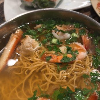 Pho 21 - #8. Hu Tieu hoac Mi Thit Tom Thit  Shrimp & crab yellow noodle soup - Vietnamese Near Me - Canoga Park, California