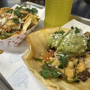 The Smoked Taco - Next to the soda for scale - Tacos Near Me - Bountiful, Utah